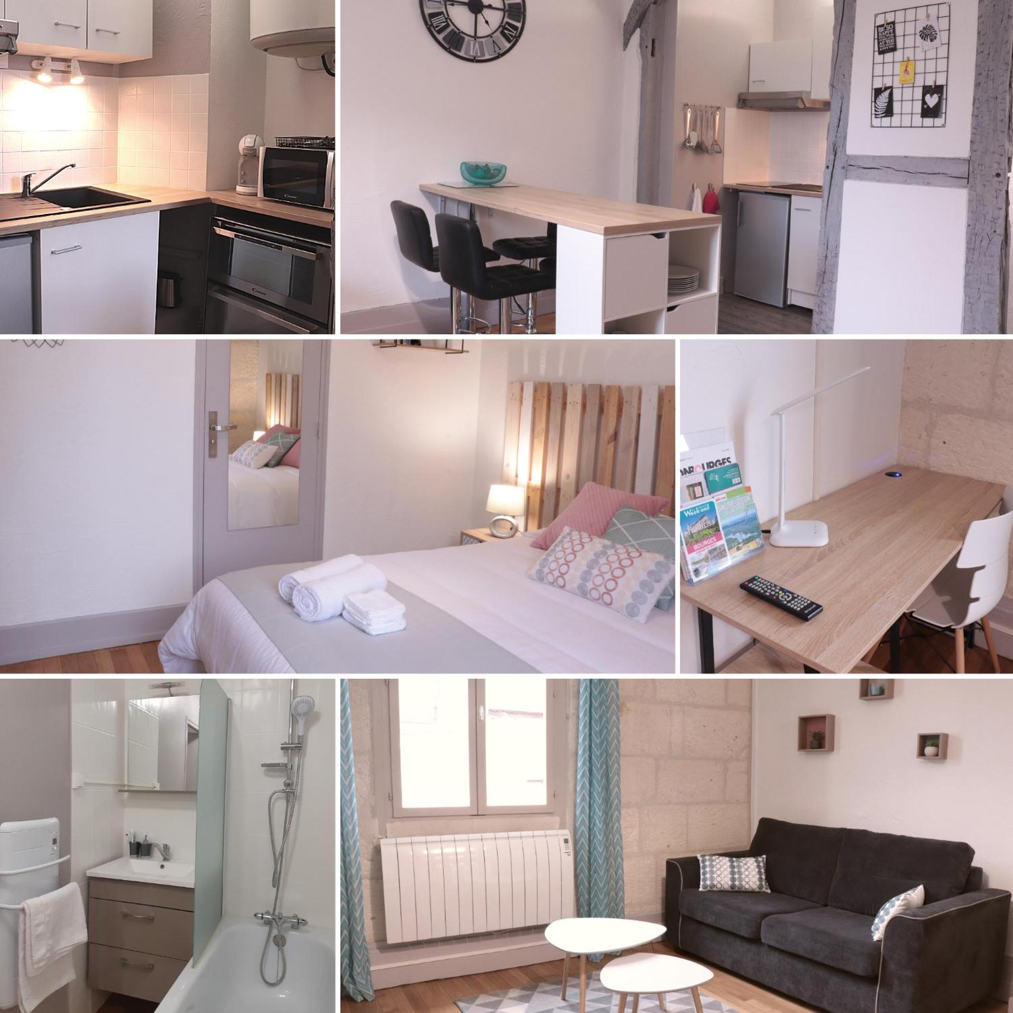 Le Vaillant, Appartement T2, Proche Gare, Hyper-Centre Et Marais, 1 A 2 Personnes, Wifi Bourges Dış mekan fotoğraf